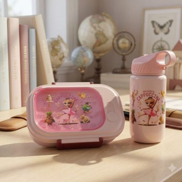 Lunch box en plastique avec bouteille