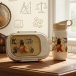 Lunch box en plastique avec bouteille