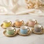 Set de tasses à café colorées