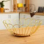 Panier fruit doré