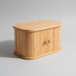 Boîte a pain en bois rideaux