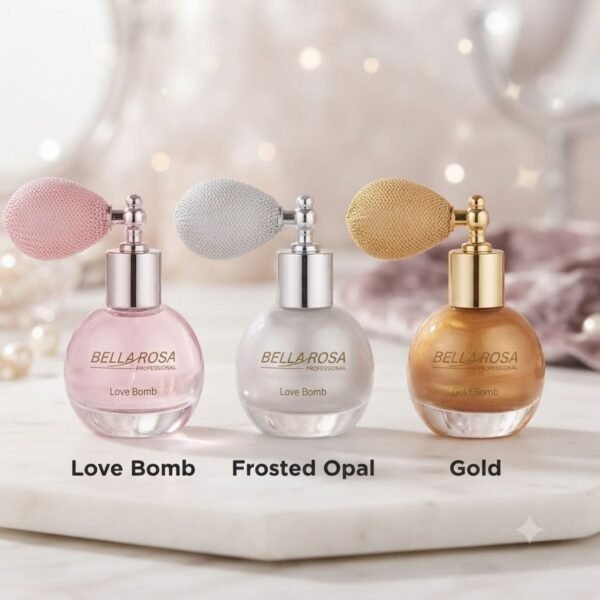 Brumes Illuminatrices Bella Rosa : Love Bomb, Frosted Opal & Gold