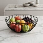 Panier à Fruits en Métal Noir