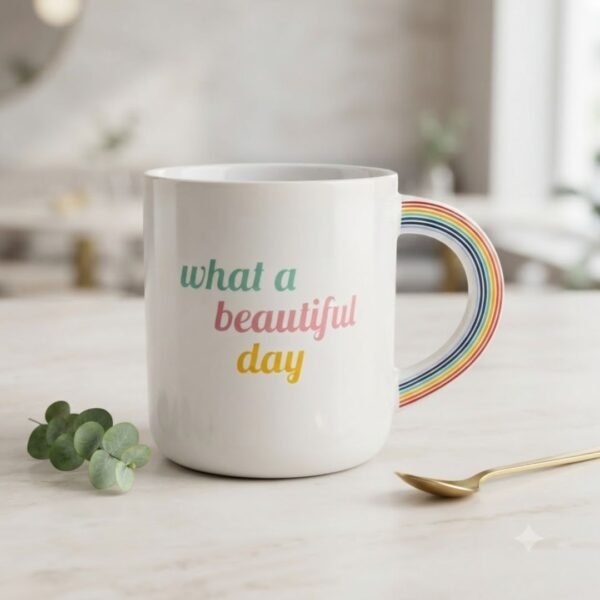 Mug "What a Beautiful Day" – Anse Arc-en-Ciel