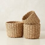 Ensemble de Paniers de Rangement Tressés – Lot de 3