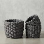 Ensemble de Paniers de Rangement Tressés – Lot de 3
