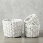 Ensemble de Paniers de Rangement Tressés – Lot de 3