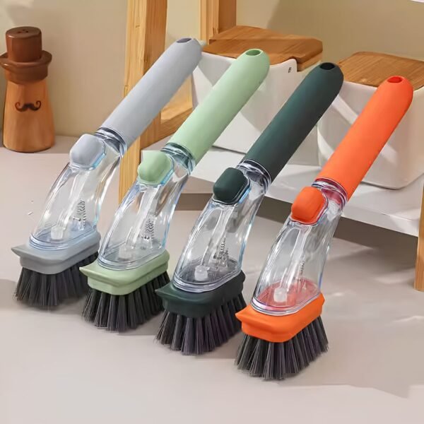 Brosses de Nettoyage avec Distributeur de Savon Intégré 2 in 1
