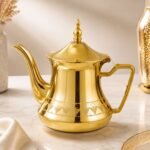 Théière Dorée Élégante – 48 oz