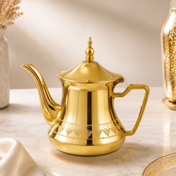 Théière Dorée Raffinée – 36 oz