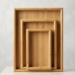 Ensemble de 3 Petits Plateaux en Bambou