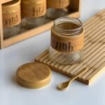 Pot à Épices en Verre et Bois