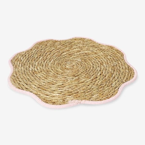 Set de Table Rond en Paille tressée