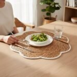 Set de Table Rond en Paille tressée