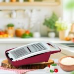 Râpe de Cuisine Multifonction avec Bac de Récupération