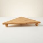 Support / Planche Triangulaire en Bois sur Pieds Boules