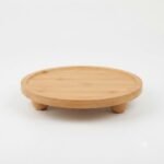 Support Rond en Bois sur Pieds Boules