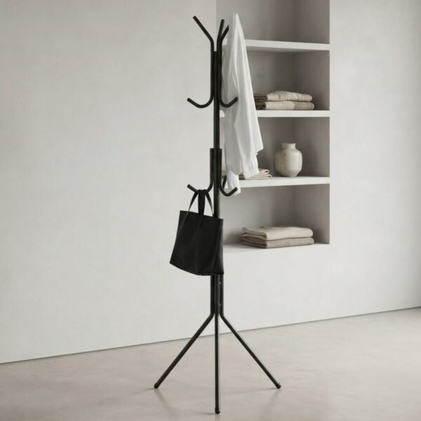 Porte-Manteau Sur Pied Noir 162 cm