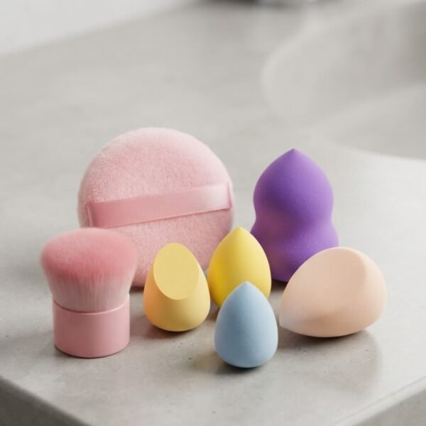 Kit de Blenders de Maquillage avec Boîte de Rangement