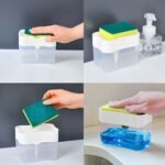Distributeur de Liquide Vaisselle avec Éponge