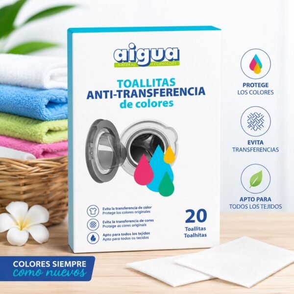 Lingettes AIGUA anti-transfert et respirantes