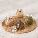 Set de 4 Pots à Épices en Verre