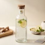 Carafe en Verre Élégante avec Bouchon en Liège