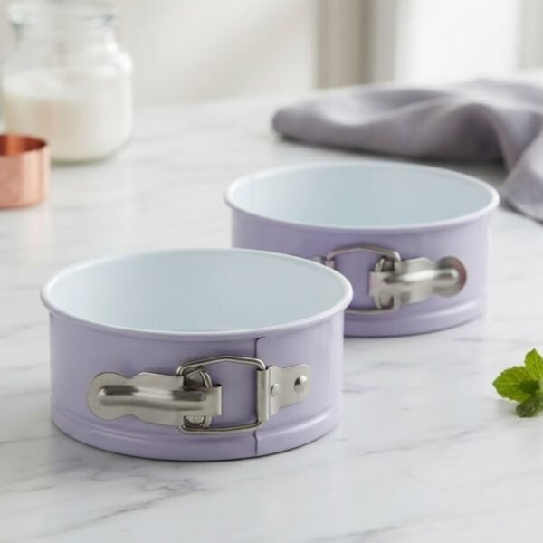 Lot de 2 Mini Moules à Gâteau Démontables (12 cm)