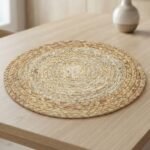 Sous-Plat Rond en Fibres Naturelles Tressées