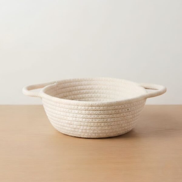 Panier de Rangement Tressé en Coton