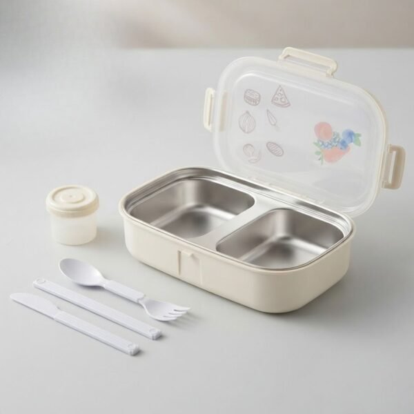 Kit Lunch Box Rectangulaire En Inox