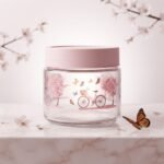 Bocal en Verre "Artisanal Garden Jar" - Rose Poudré