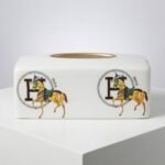 Boîte à Mouchoirs Décorative - Modèle Hermès (Orange ou Blanc)