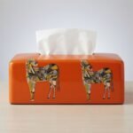 Boîte à Mouchoirs Décorative - Modèle Hermès (Orange ou Blanc)
