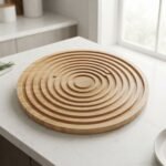 Dessous de Plat en Bambou Gravé (Modèles Rond et Carré)