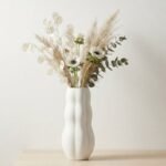 Vase Design Blanc Sculpté & Organique