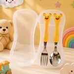 Set Couverts Enfant avec Boîte de Rangement