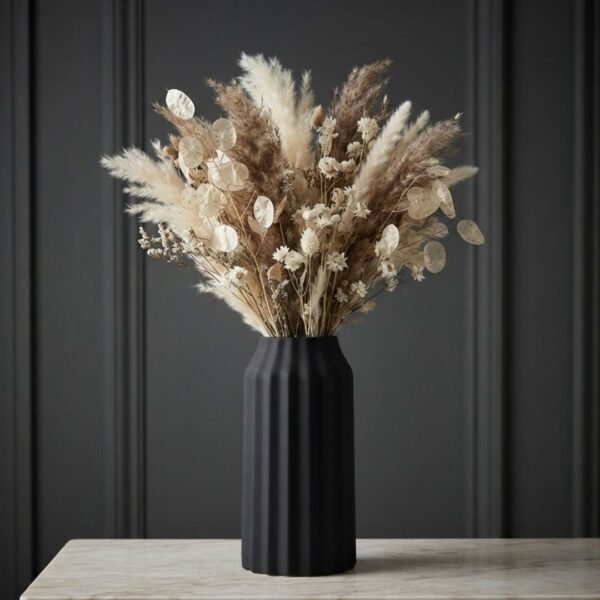 Vase Décoratif Cannelé - 28 cm