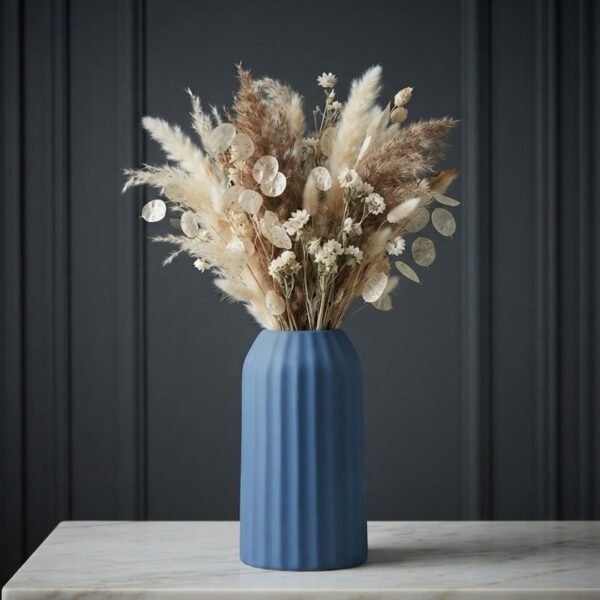 Vase Décoratif Cannelé - 22 cm