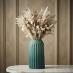 Vase Décoratif Cannelé - 22 cm