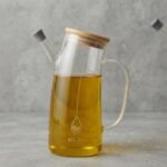 Huilier en Verre avec Couvercle en Bois