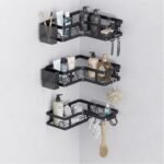 Set de Étagères d'Angle pour Salle de Bain (3 Pièces)