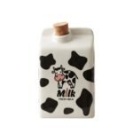 Bouteille à Lait en Céramique Motif Vache 0.5L