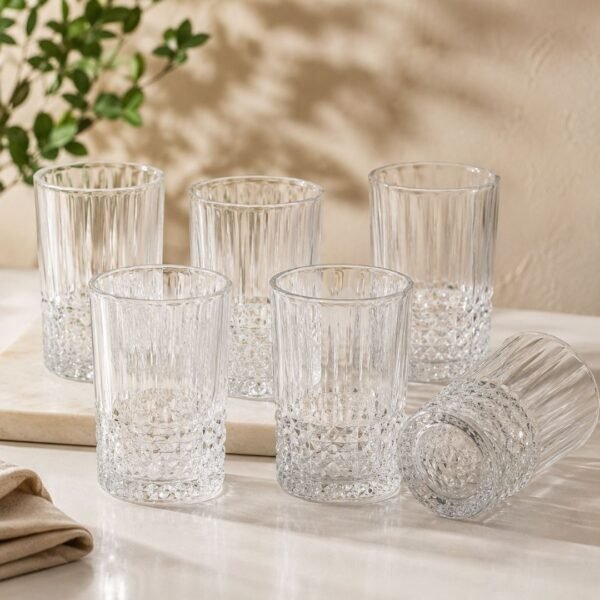 Set de 6 Verres à Thé Traditionnels Ciselés