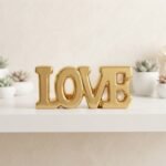 Figurine Décorative « LOVE » Dorée