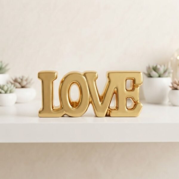 Figurine Décorative « LOVE » Dorée