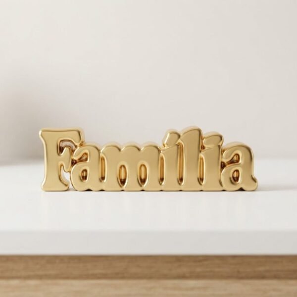 Figurine Décorative « Familia » Dorée