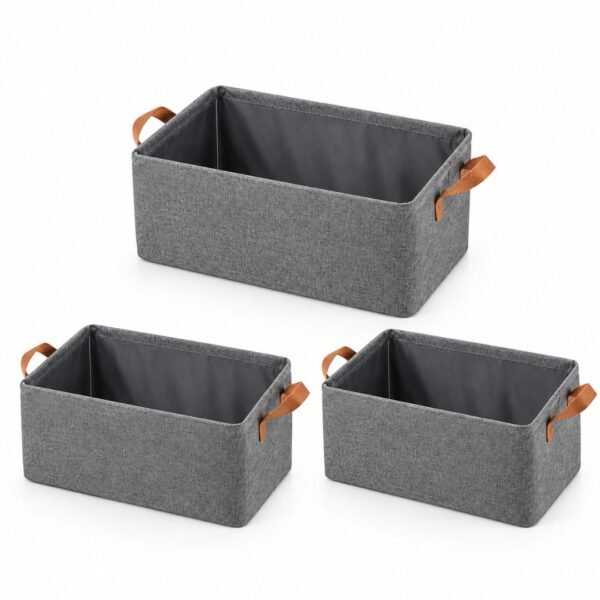 Set de Paniers de Rangement en Tissu