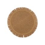 Set de Table Rond Tressé à Franges