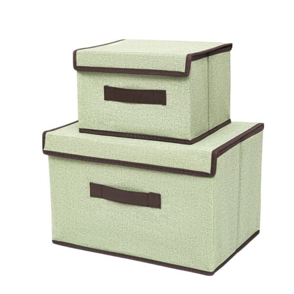 Set de 2 Boîtes de Rangement Pliables